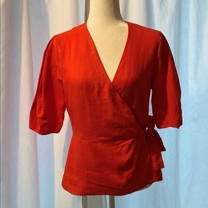 Zara red top medium